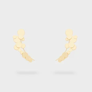 ORECCHINI AVVOLGENTI SFERE ORO