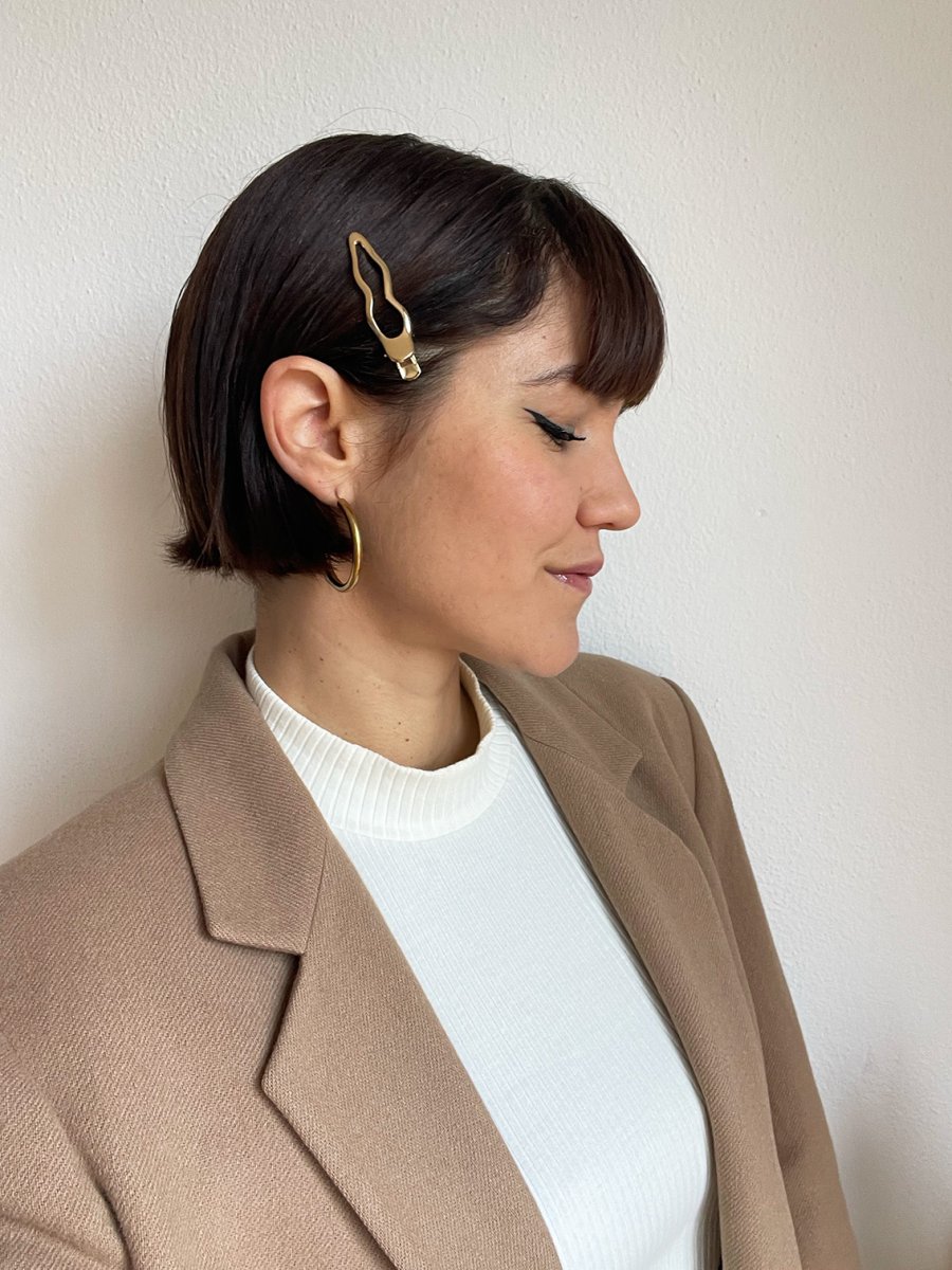 Gold Wave Metallic Clip - immagine 2