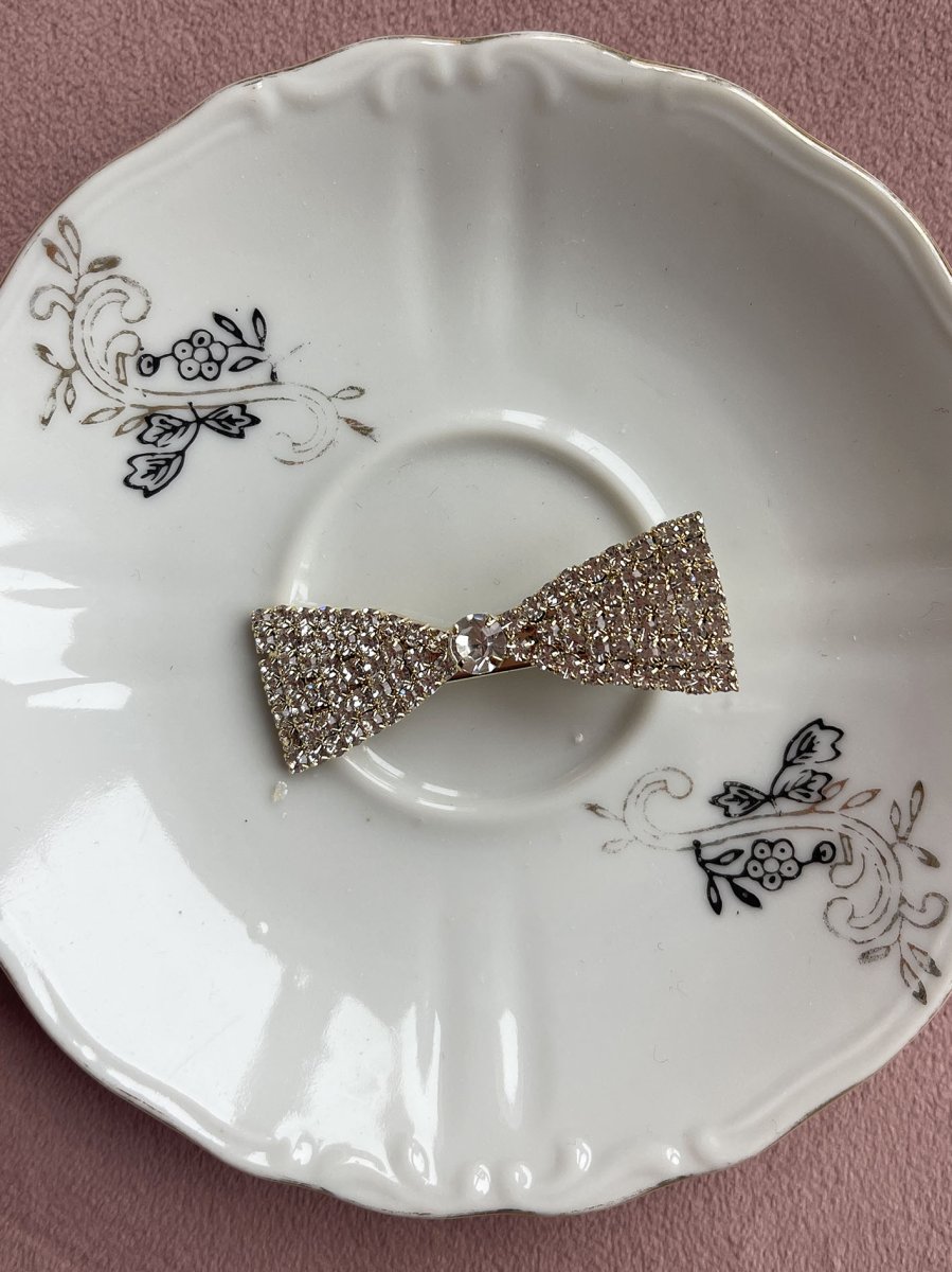 Geometric Bow Gold Clip - immagine 4