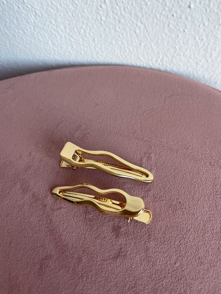 Gold Wave Metallic Clip - immagine 3