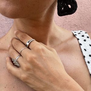 Orecchini Black Lurex Hearts