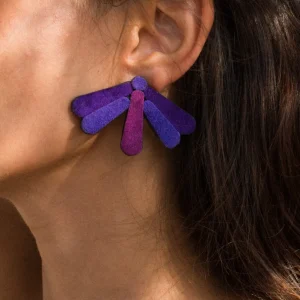 Libellula Angelina Viola – Orecchini/Spilla