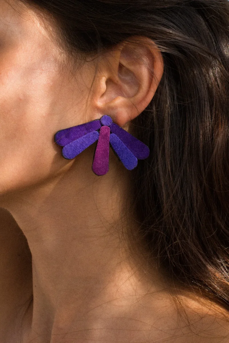 Libellula Angelina Viola – Orecchini/Spilla