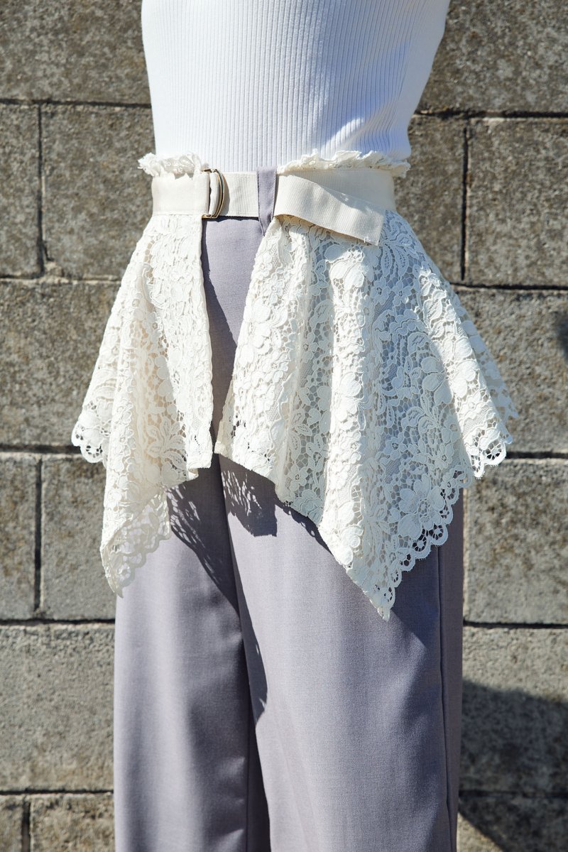 The White Lace Skirt-Belt - immagine 9