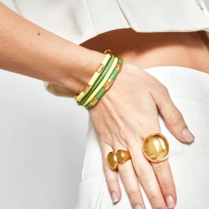 BRACCIALE CANDY SMALTATO VERDE