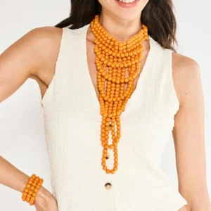 COLLANA ISA LUNGA MULTIFILO PERLE