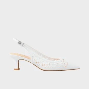 Décolleté intrecciato con tacco 4,5 cm