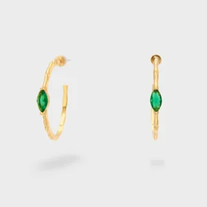 Orecchini a Cerchio con pietra