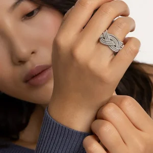 Anello Fascia Treccia Molla