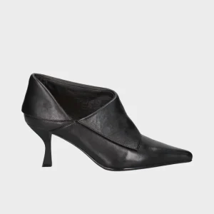 Stivaletti in pelle con tacco 7 cm