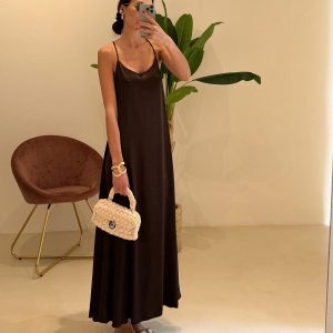 Abito Raso Cioccolato