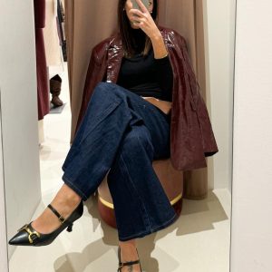 Scarpa Tacco Fibbia Gold