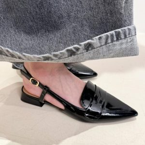 Slingback Moc Black