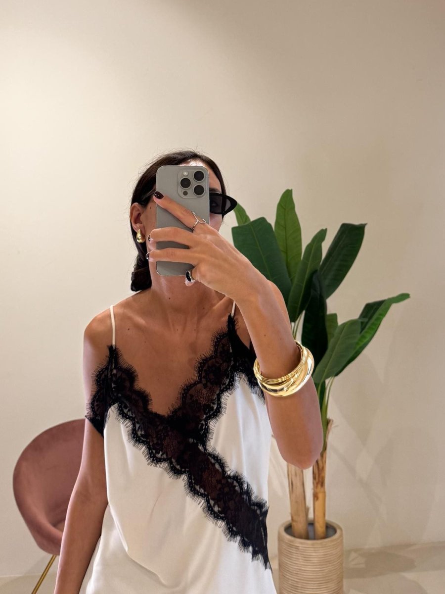 Abitino sottoveste black&white