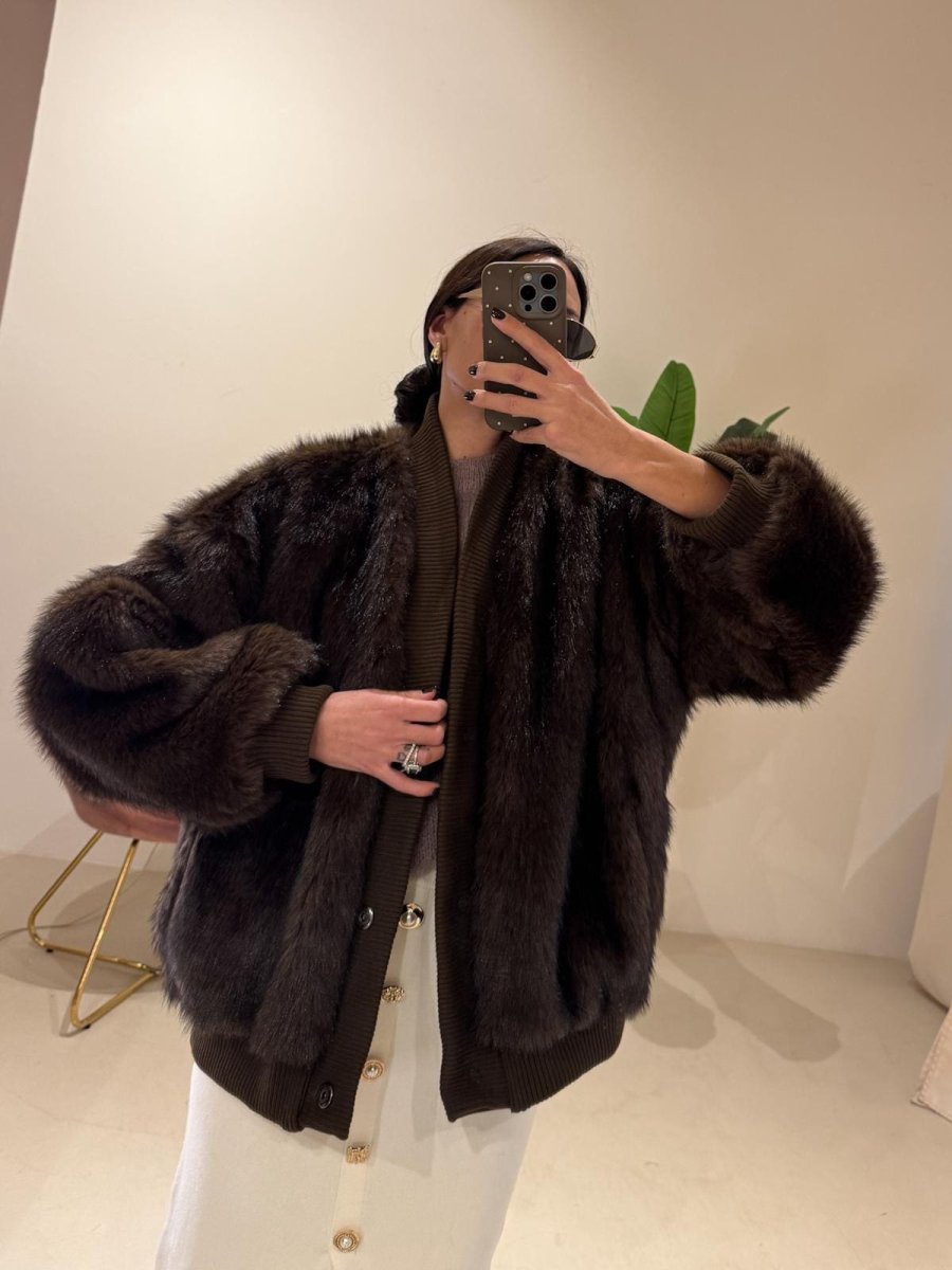 Ecofur Bomber brown - immagine 5