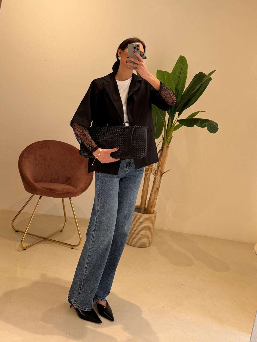 Blazer manica pizzo - immagine 3