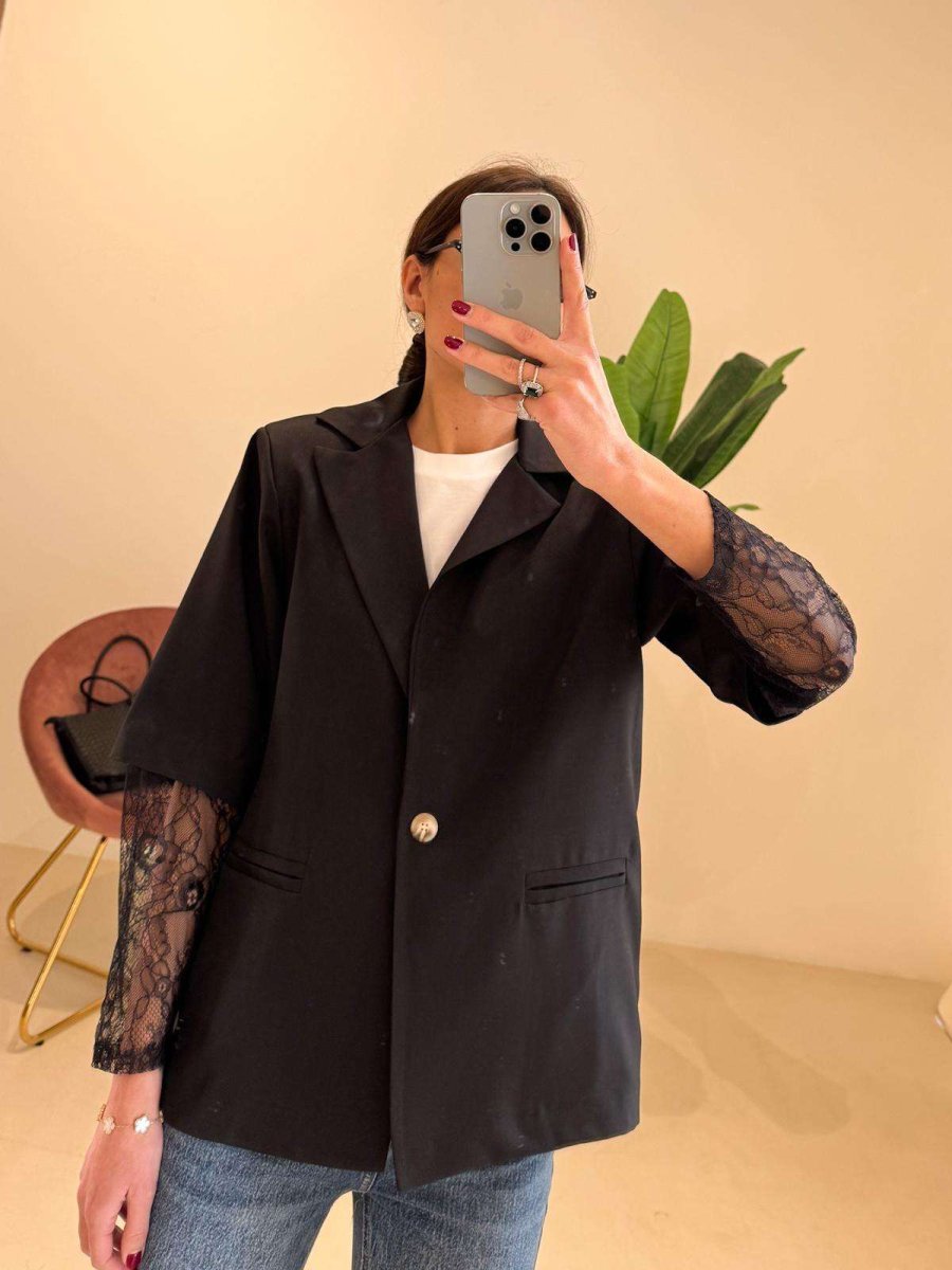 Blazer manica pizzo - immagine 2