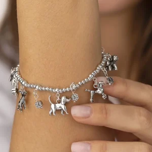 Bracciale Elastico Pendenti con Cani