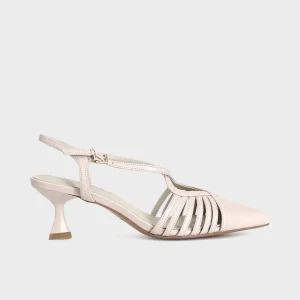 Décolleté in nappa con incrocio