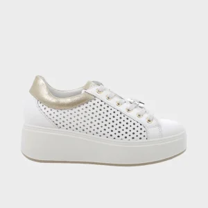 Scarpe con zeppa e lacci