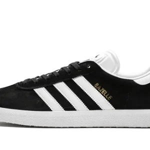 Adidas Gazelle Core Black Cloud White Gold