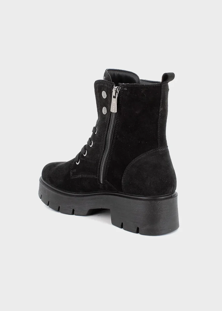 Anfibi in pelle scamosciata con zip interna - immagine 4