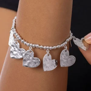 Bracciale Elastico Cuori Battuti