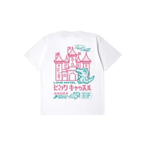 Edwin Pink Castle T-shirt - White