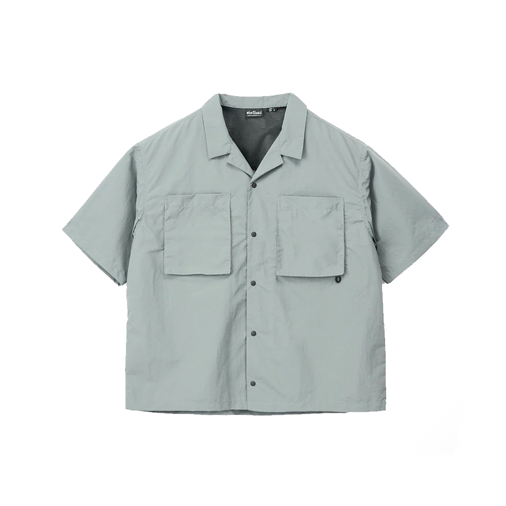 Wild Things Half Sleeve Camp Shirt - Grey - immagine 2