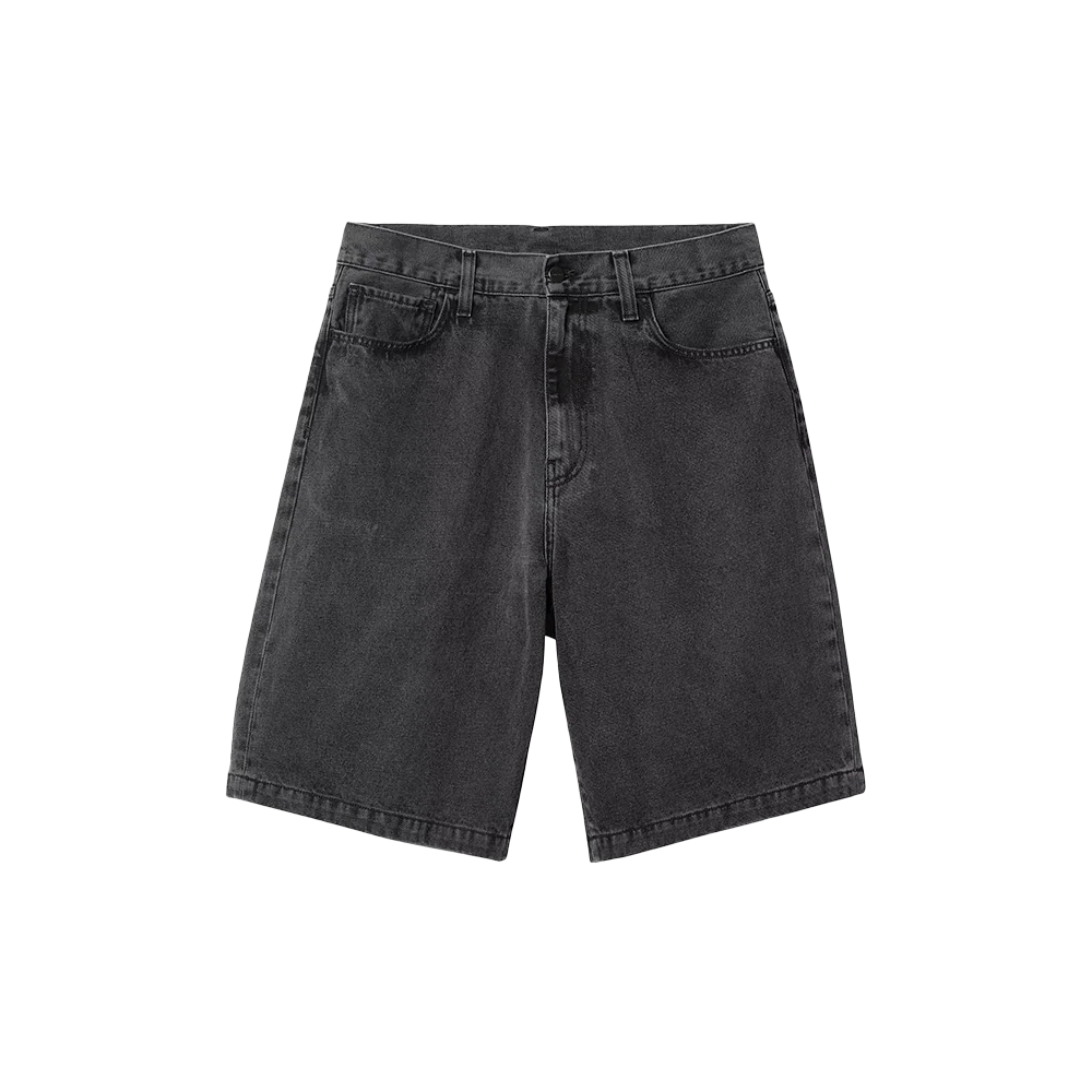 Carhartt WIP Landon Short - Black Heavy stone wash - immagine 2
