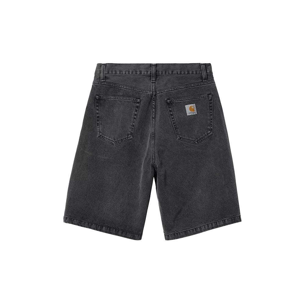 Carhartt WIP Landon Short - Black Heavy stone wash - immagine 3