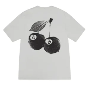 Stussy Cherries Tee Grey Fog