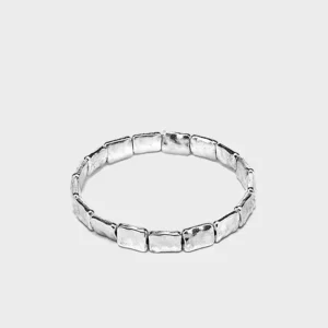 Bracciale Elastico Rettangoli Battuti