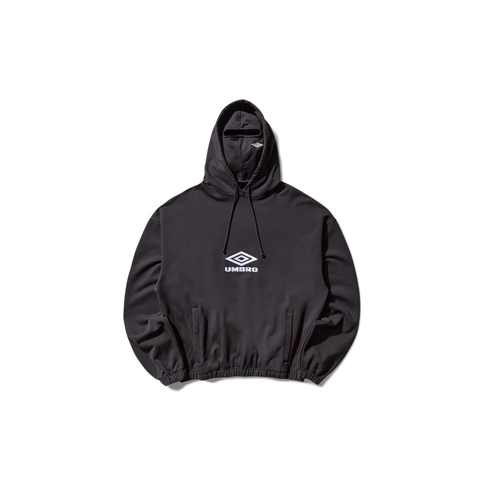 Umbro OG Logo Mask Hoodie - Washed Black (Summer) - immagine 2