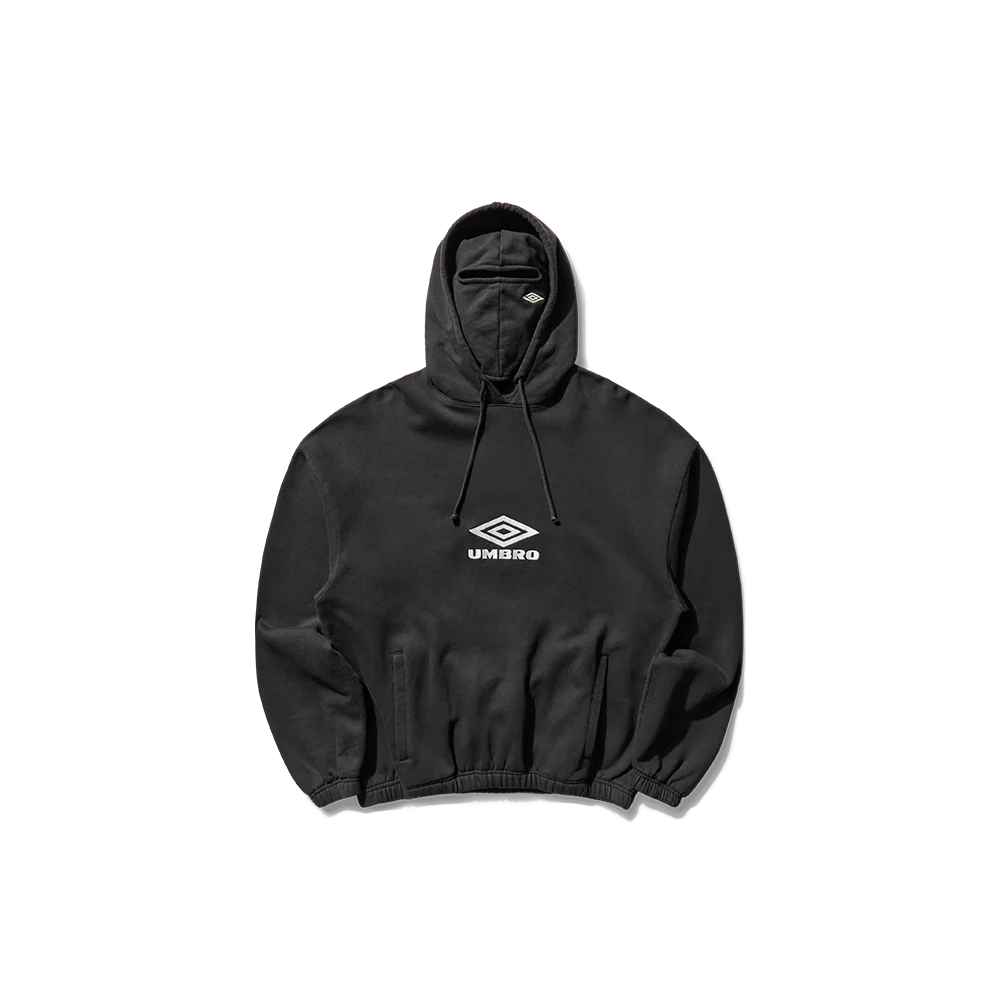 Umbro OG Logo Mask Hoodie - Washed Black (WINTER) - immagine 2
