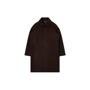 Edwin Mac Wool Coat - Dark Brown